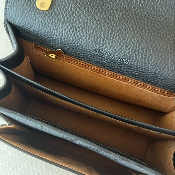 Angela Roi Eloise Vegan Leather Satchel Crossbody Bag - Picture 7 of 13